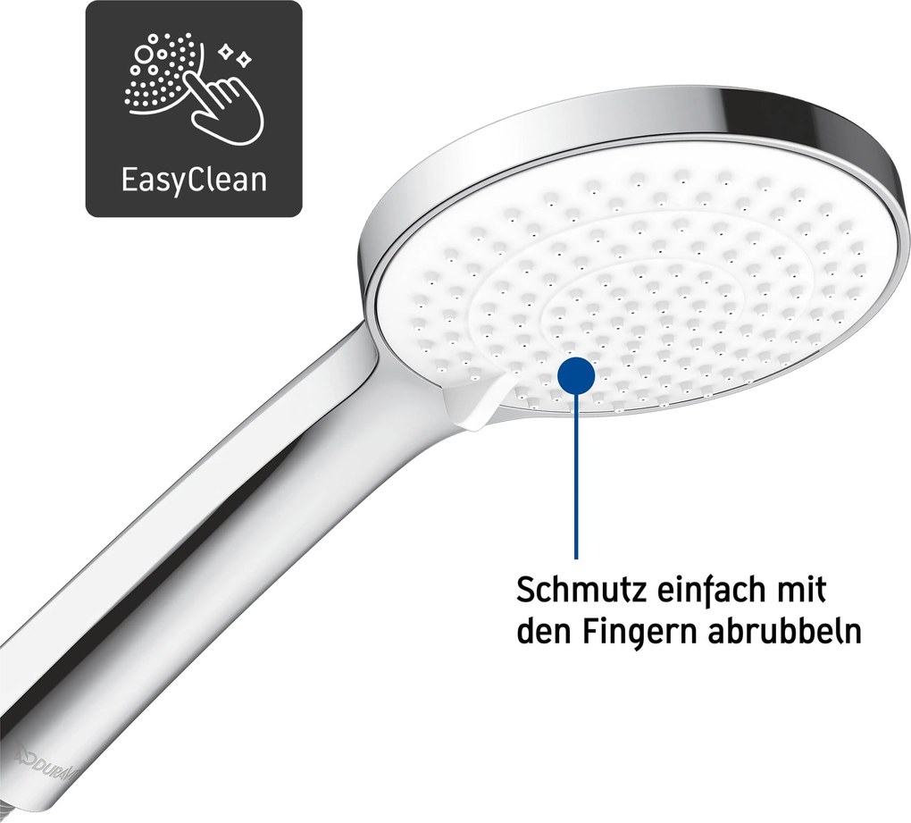 Podtynkowy system prysznicowy Duravit C.1 z deszczownicą