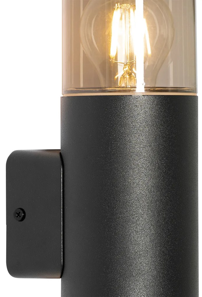 Nowoczesna lampa ścienna zewnętrzna czarna 2-światłowa IP44 - Odense