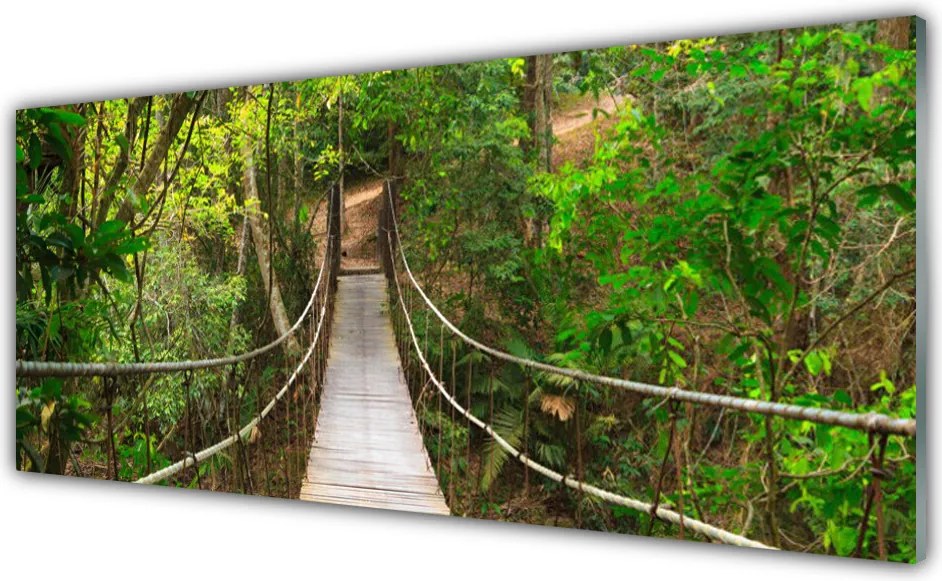 Szkło Ozdobne do Kuchni Most w Sercu Dżungli