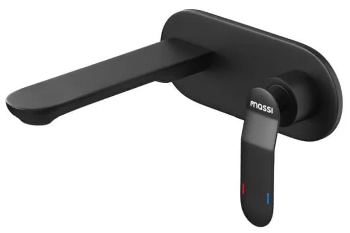 Bateria umywalkowa podtynkowa czarna CONCEPCION black