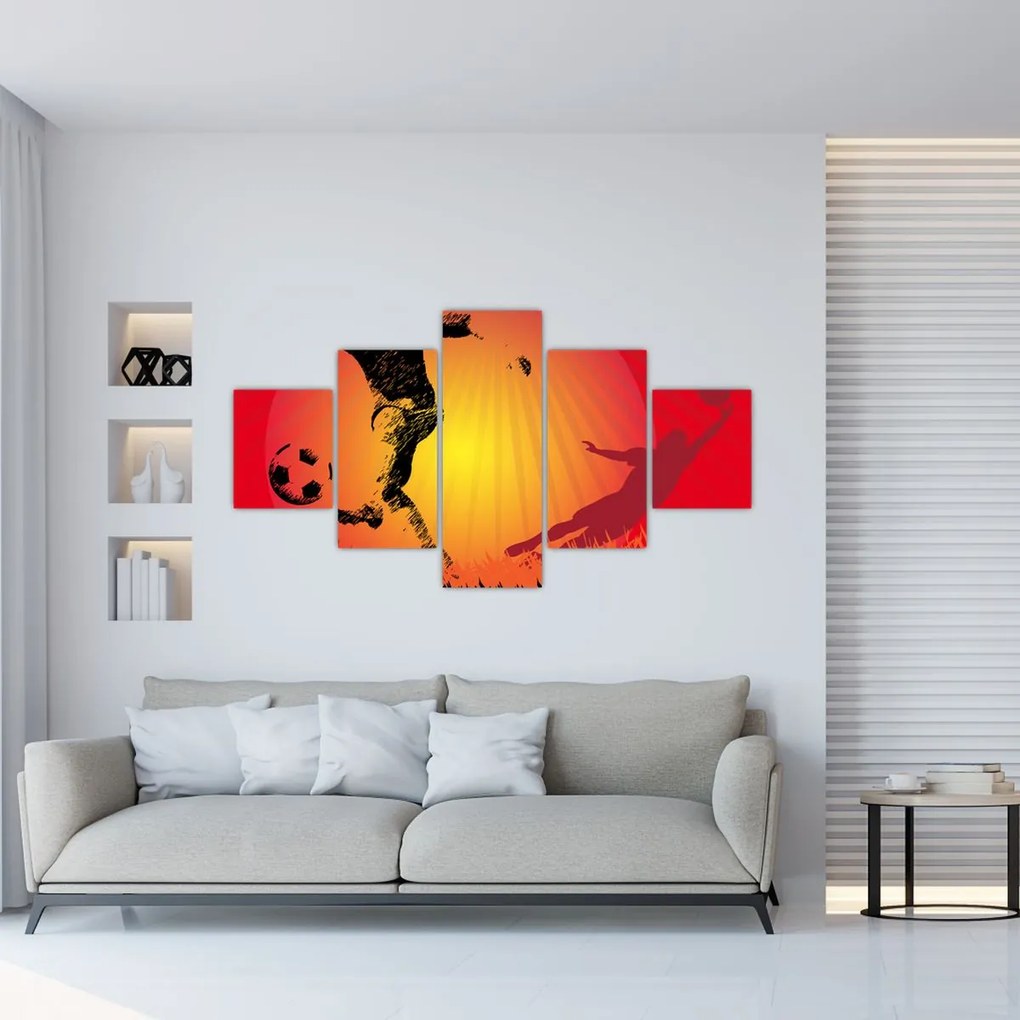 Obraz - Piłka nożna (125x70 cm)