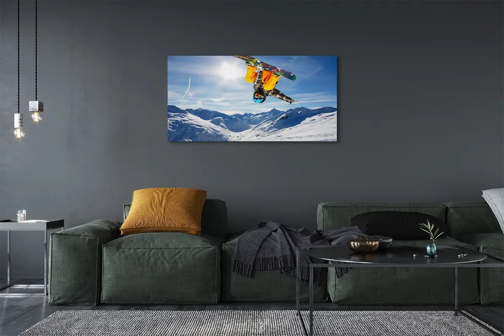 Obraz na płótnie Ekstremalny Zjazd Ze Szczytu