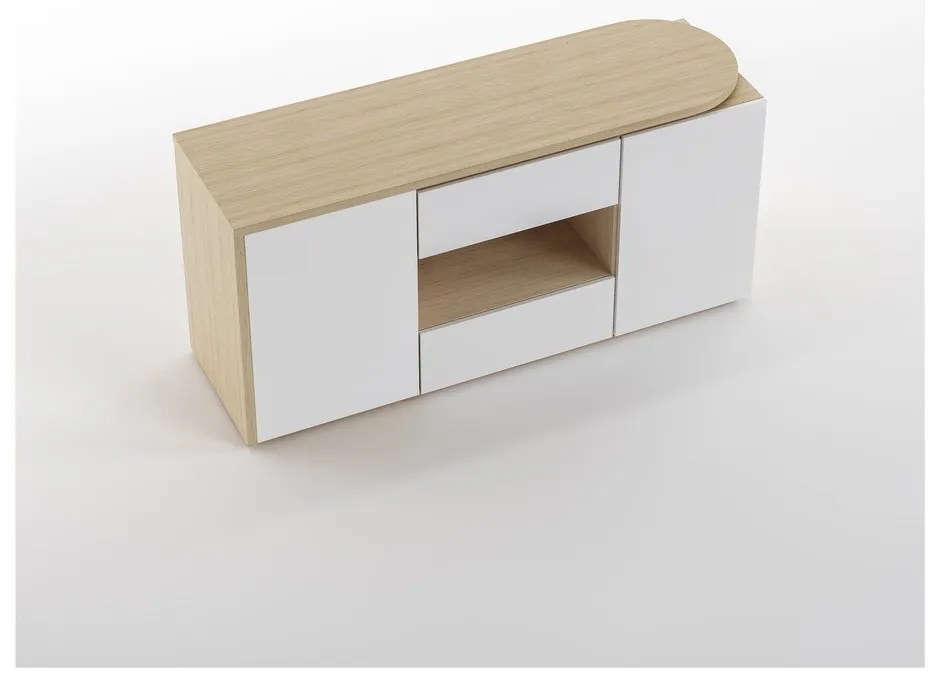 Biurko z blatem w dekorze dębu 48x159 cm Tango – TemaHome