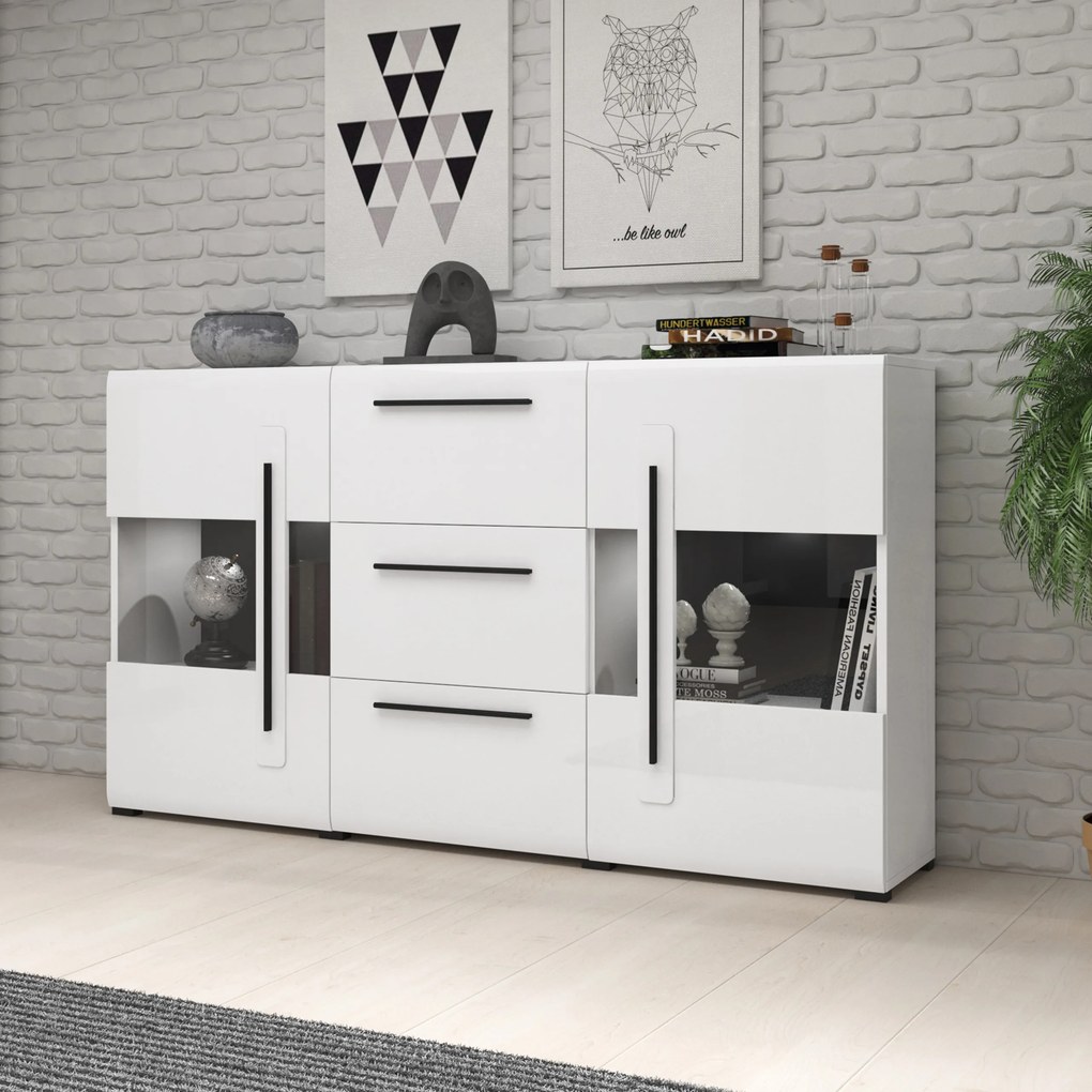 Komoda TULLIA 180 cm do Salonu Sypialni Biały