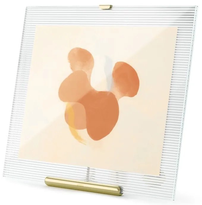 Szklana ramka stojąca w kolorze złota 26x30,5 cm Flute – Umbra