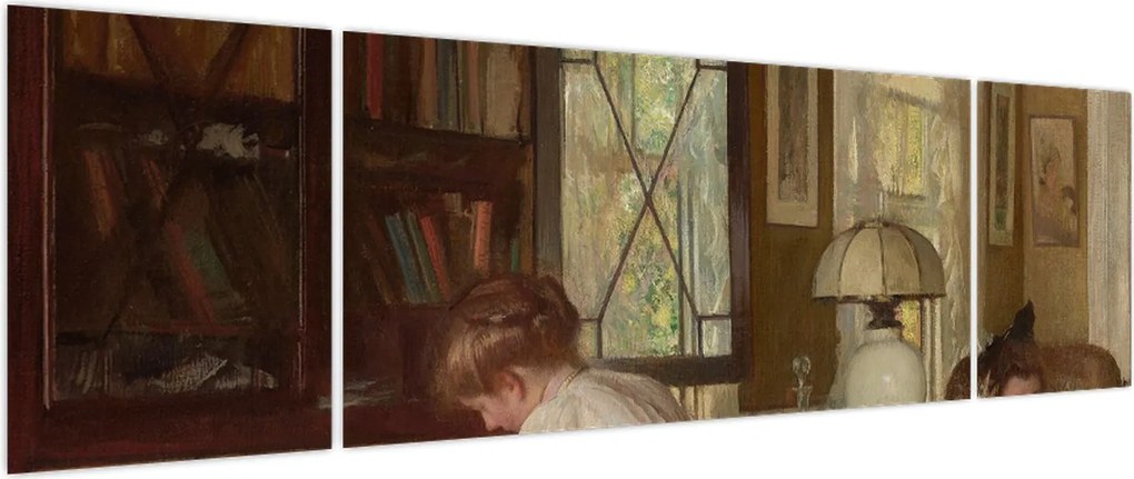 Obraz - Edmund Tarbell, Josephine and Mercie, reprodukcje (170x50 cm)