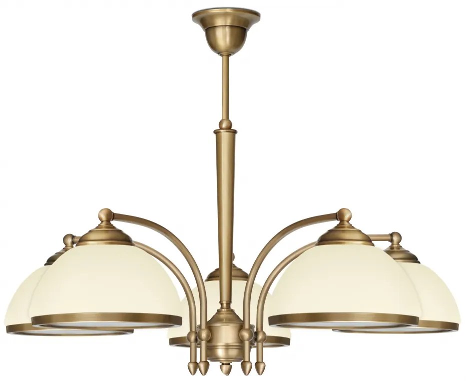 Żyrandol mosiężny pięcioramienny YR-S5E