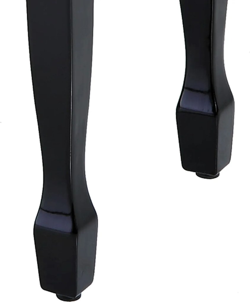 HOMCOM Stołek do Fortepianu Czarny Regulowana Wysokość Lite Drewno Sztuczna Skóra 64x35x45-55cm | Aosom PL