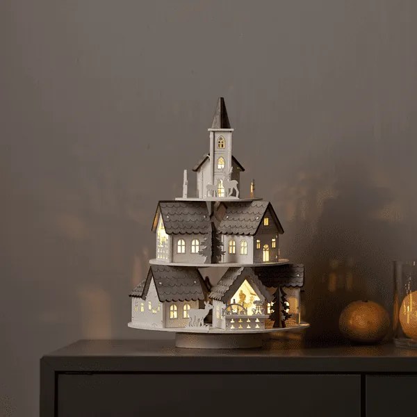 Drewniana pozytywka świąteczna