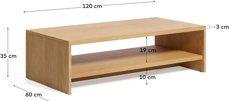 Solik w dekorze dębu 60x120 cm Abilen – Kave Home