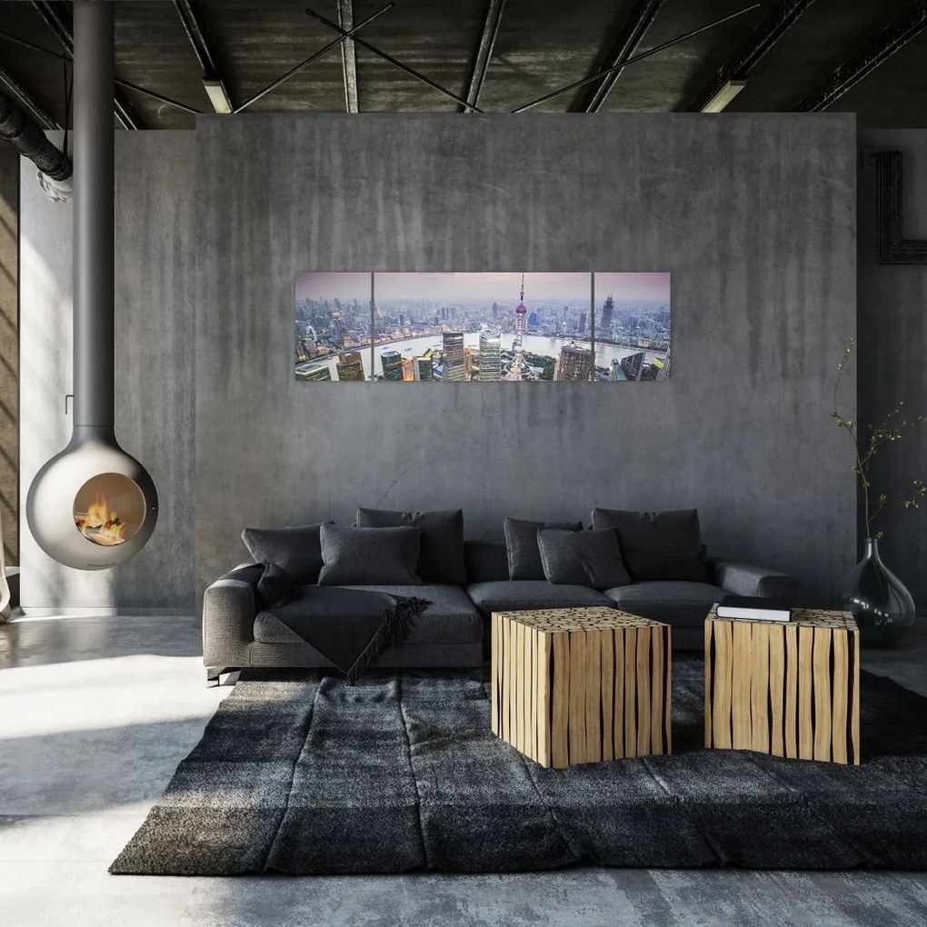 Obraz - Szanghaj, Chiny (170x50 cm)