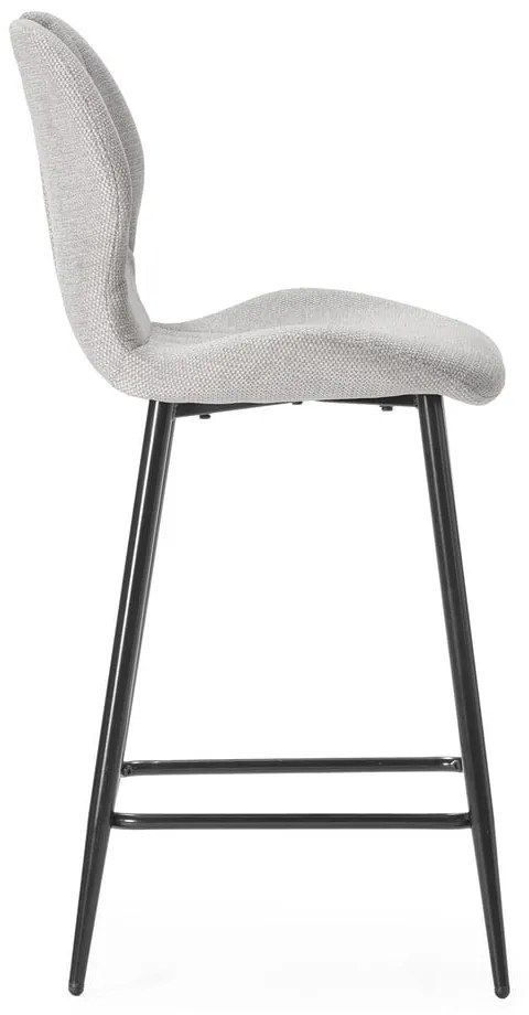 Beżowe tapicerowane hokery zestaw 2 szt. (wysokość siedziska 65 cm) Muli – Marckeric