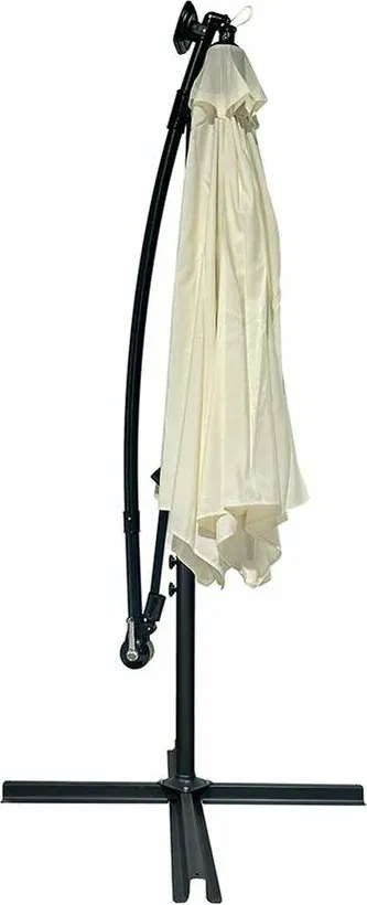 Avenberg Duży parasol z regulacją nachylenia Sunny LED 300, beżowy