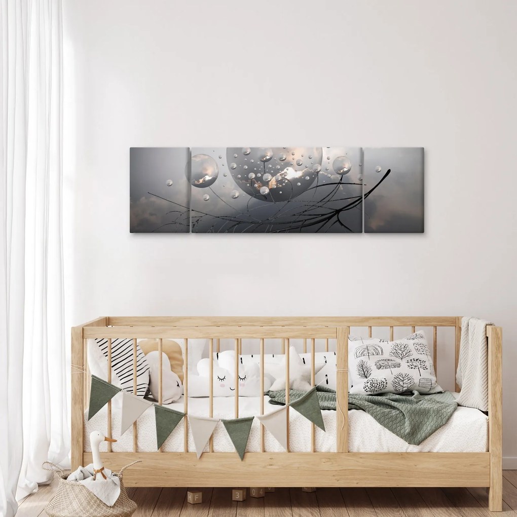 Obraz abstrakcyjnych kul (170x50 cm)