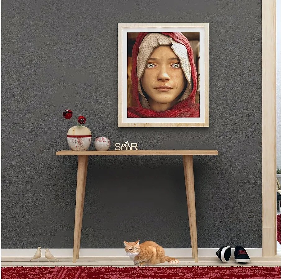 Komoda – szerokość 100 cm, wysokość 74 cm, głębokość 30 cm – dąb – melamina