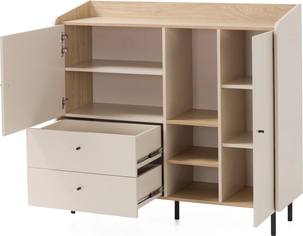 Komoda VETTA 125 cm do Salonu Sypialni Odcienie beżu