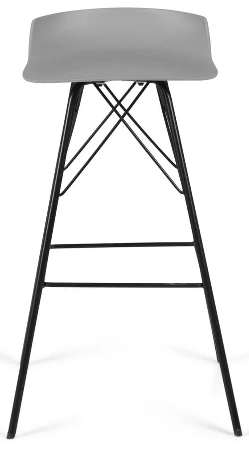 Szare hokery zestaw 2 szt. (wysokość siedziska 71 cm) Tori – Tenzo