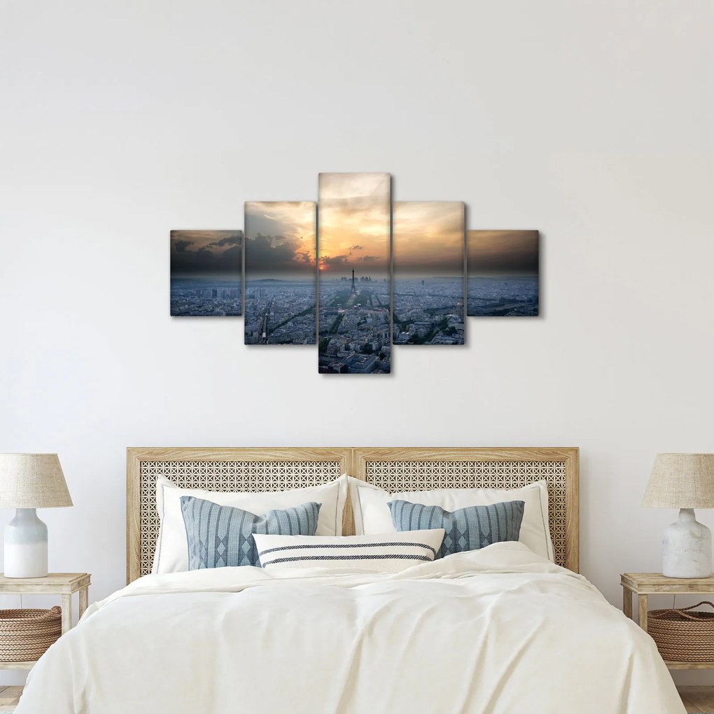 Obraz - Paryż z góry (125x70 cm)