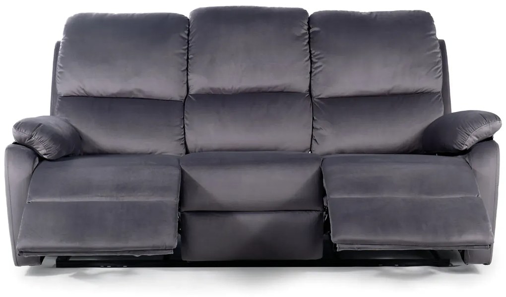 Sofa rozkładana SPENCER 3 VELVET szara SIGNAL