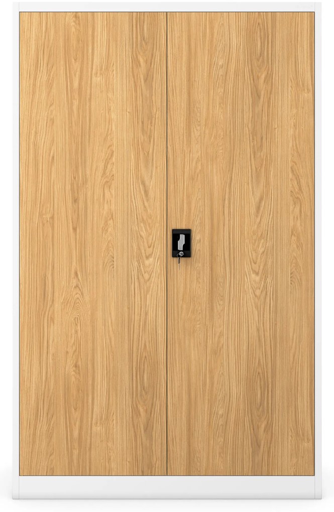 JAN II cabinet white RAL9003 golden oak H1850*W1150*D400