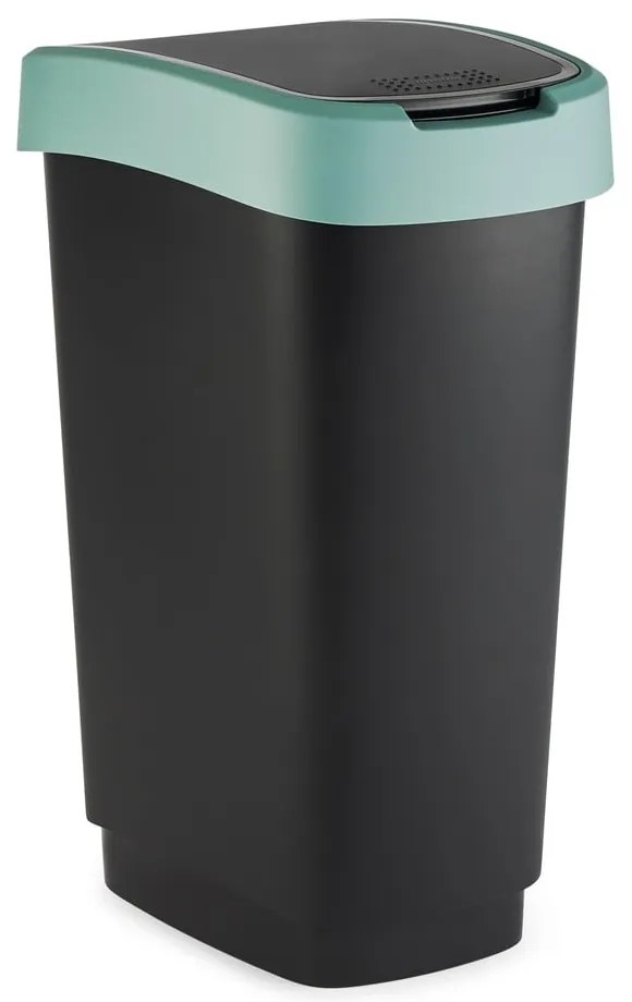 Kosz na śmieci z tworzywa sztucznego z recyklingu 50 L Twist − Rotho