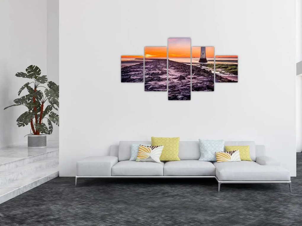 Obraz latarni morskiej (125x70 cm)