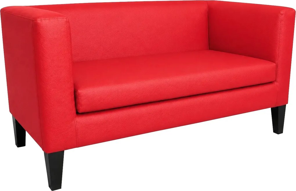 Sofa Monaco : Kolor nogi - Venge, Kolor tkaniny - EKO-SKÓRA - 15D, Typ tkaniny - Eko-skóra , Wysokość nogi - 20 cm