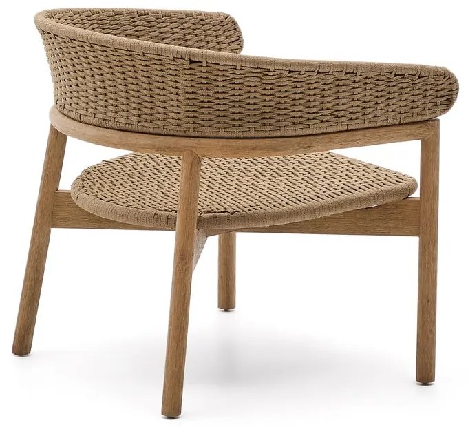 Drewniany fotel ogrodowy w naturalnym kolorze Arinella – Kave Home