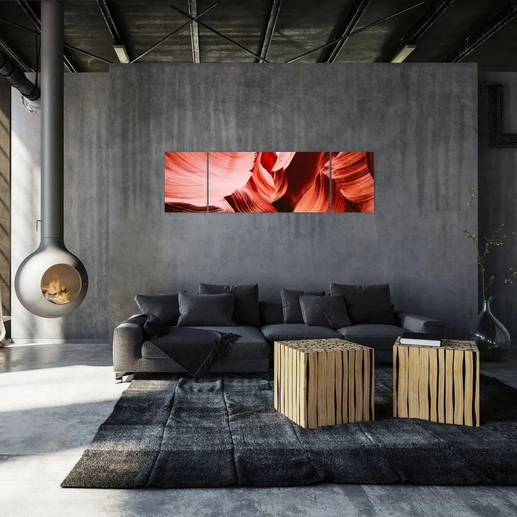 Obraz czerwonych skał (170x50 cm)