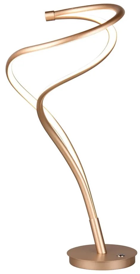 Lampa stołowa LED w kolorze złota z metalowym kloszem (wys. 56 cm) Nala – Trio Select