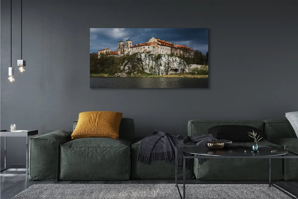 Obraz canvas na ścianę Wawel w Objęciach Wisły