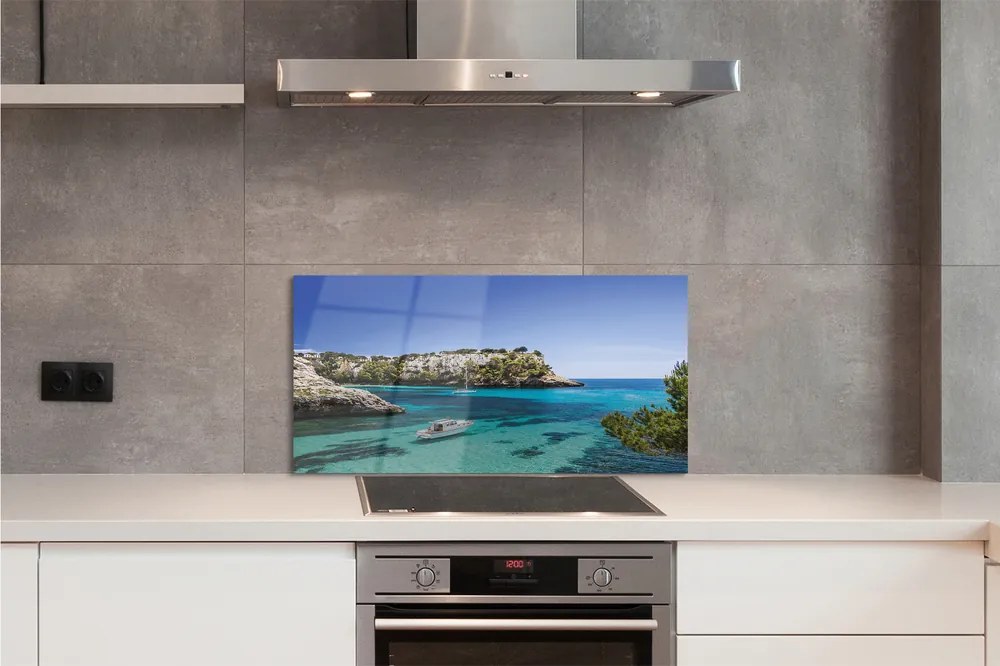 Panel szklany do Kuchni Majestatyczne Klify na Wybrzeżu