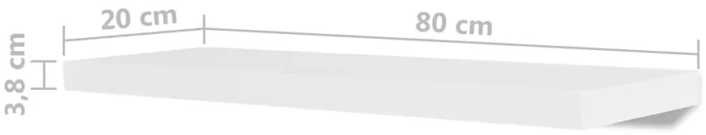 Zestaw nowoczesnych półek ściennych T8-M44