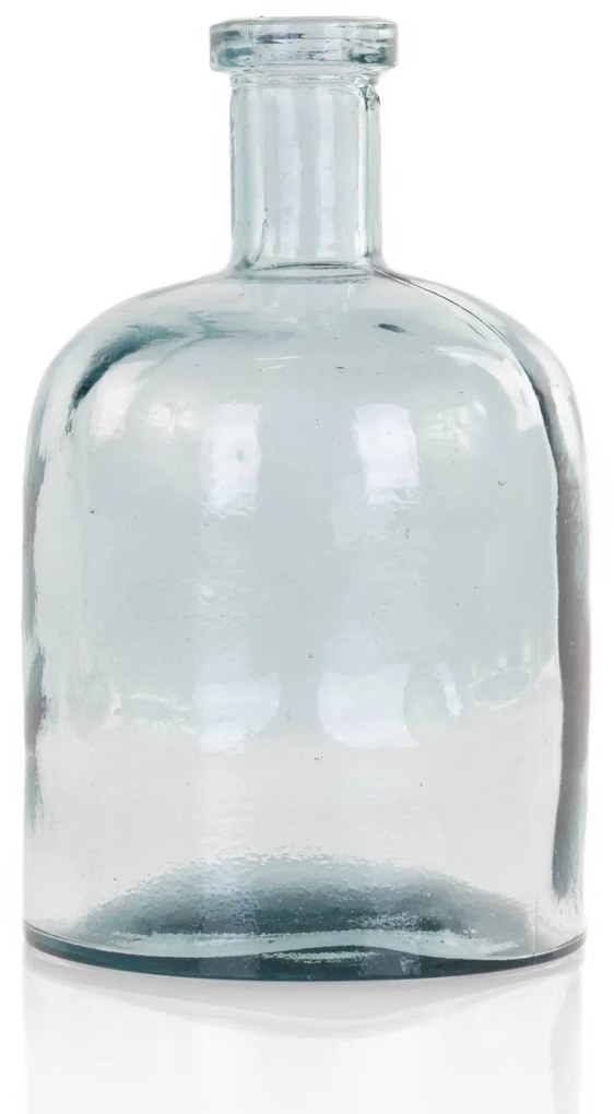 Wazon ze szkła z recyklingu, butelka, 24 cm