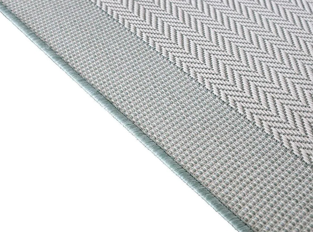 Dywan zewnętrzny Miovani kremowo-zielony 80 cm x 250 cm