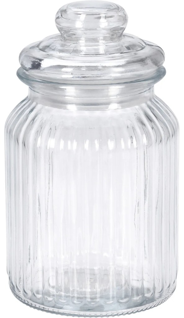 Prążkowany słoik ze szczelną pokrywką, 750 ml