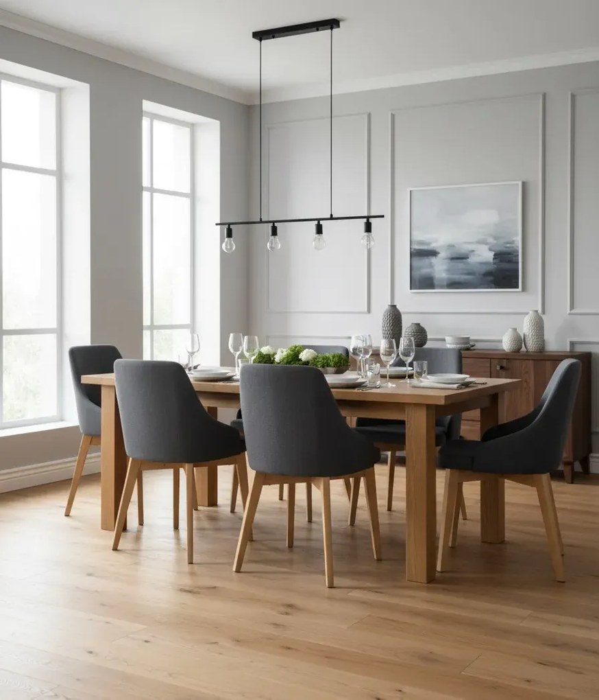 Grafitowe nowoczesne krzesło tapicerowane H7-R40