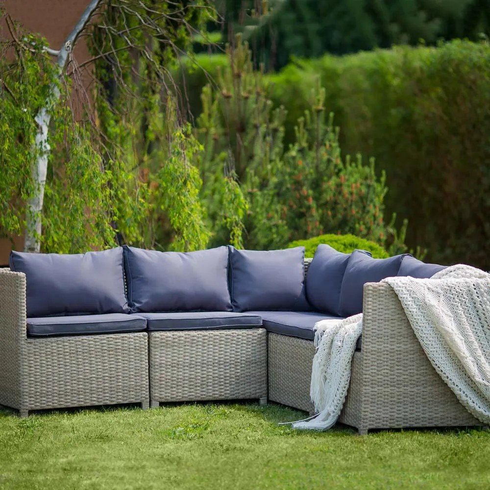 Zestaw mebli ogrodowych technorattanowych Chloe beżowy PATIO