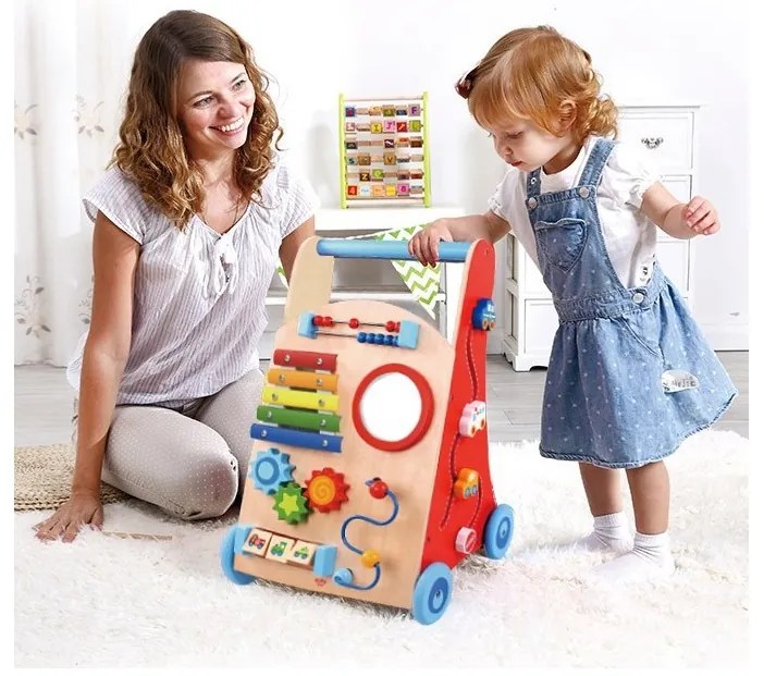 Tooky toy wielofunkcyjny chodzik pchacz panel edukacyjny dla dzieci