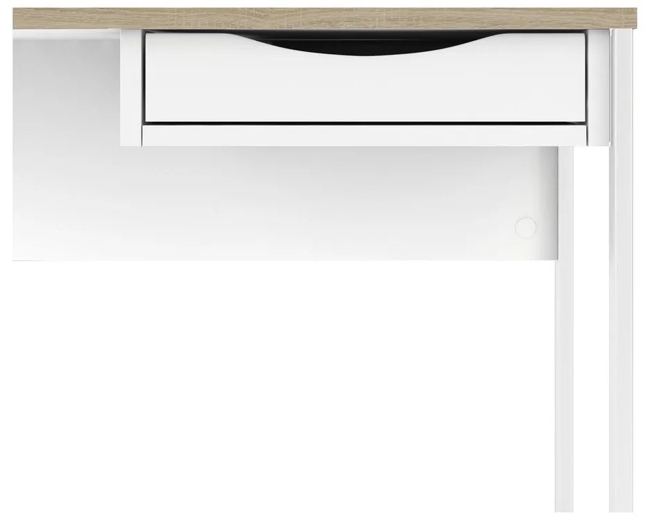 Białe biurko Tvilum Function Plus, 110 x 48 cm