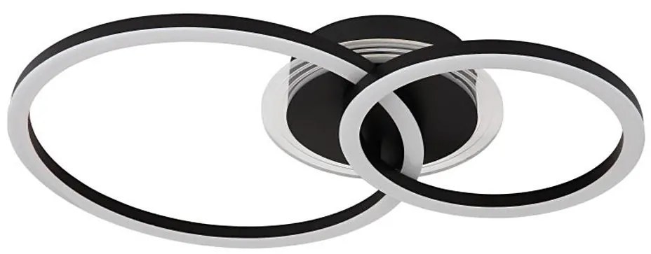 Globo 48039-30 - LORETTA LED/30W/230V lampa sufitowa pr. 33x50 cm czarna