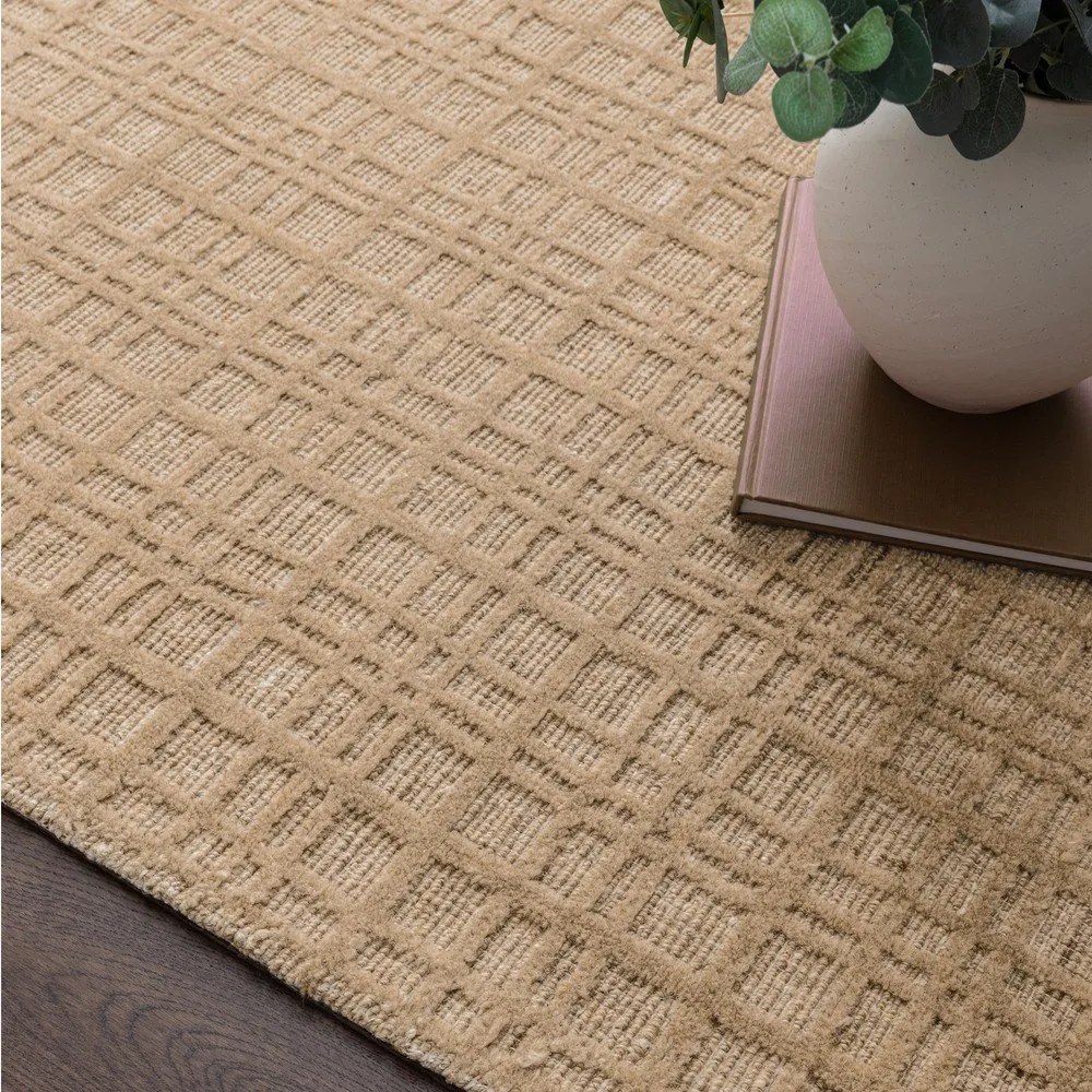 Beżowy dywan z mieszanki wełny tkany ręcznie 160x230 cm Thatch Honey – Asiatic Carpets