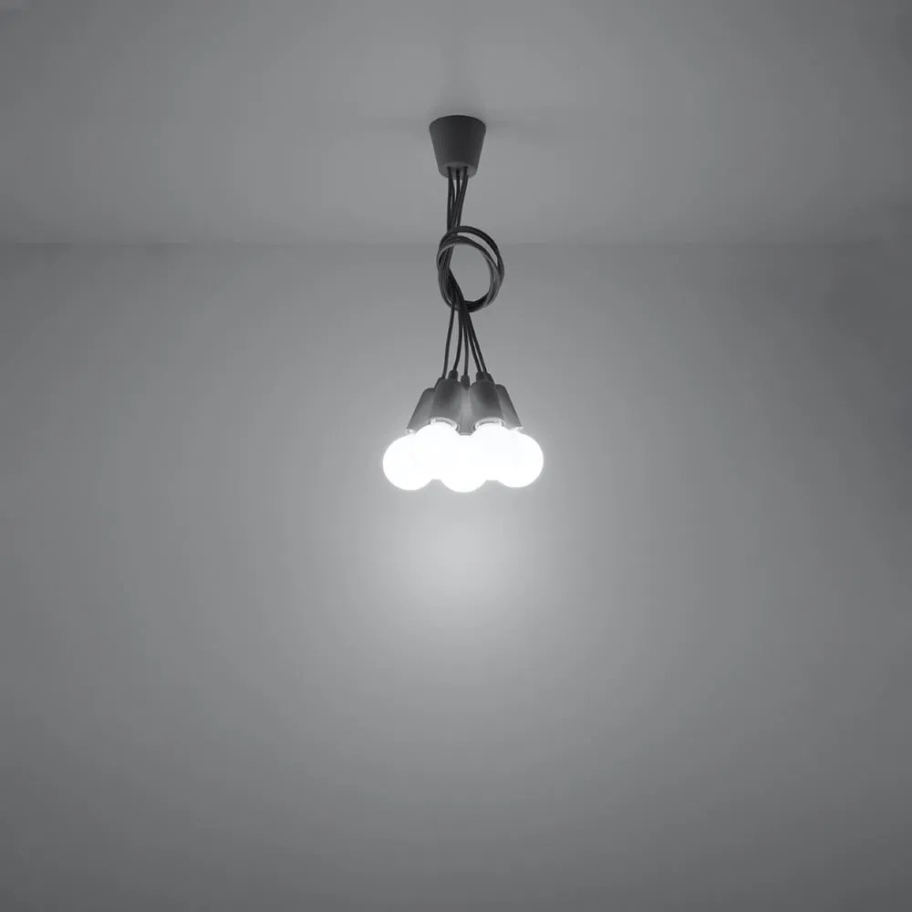 Szara lampa wisząca ø 25 cm Rene – Nice Lamps