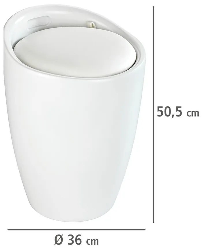 Kosz na pranie z siedziskiem CANDY, 2w1, WENKO