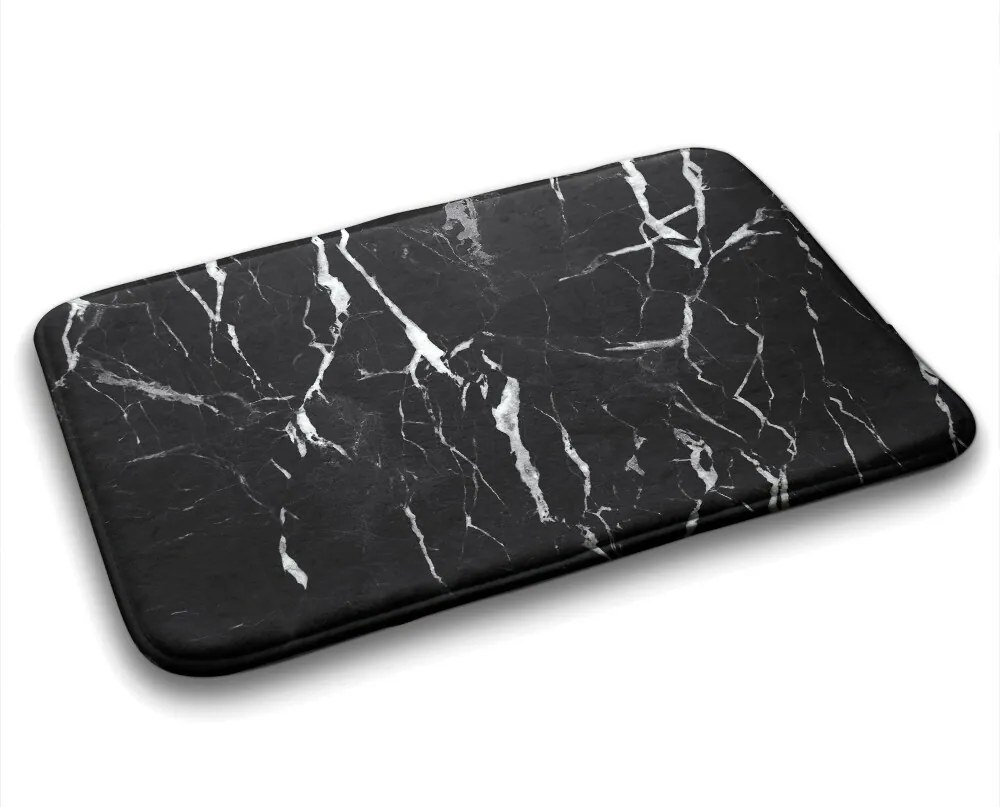 Dywanik łazienkowy antypoślizgowy Dywanik łazienkowy antypoślizgowy Czarny marmur