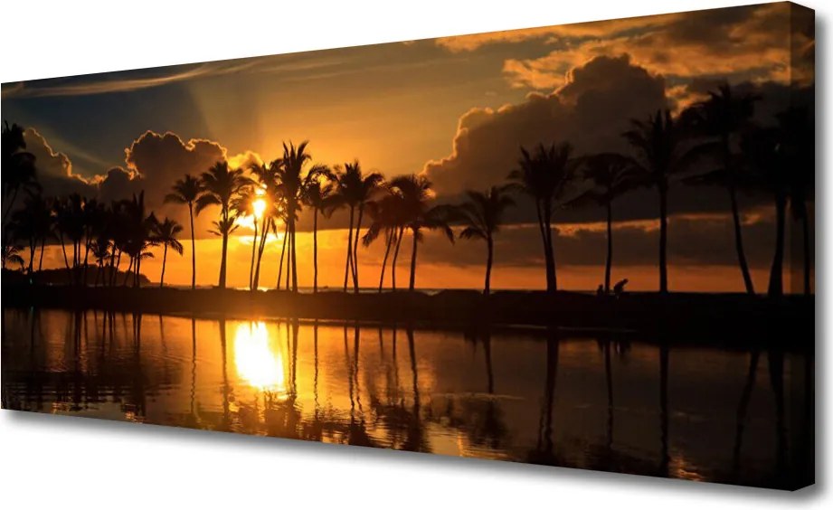 Fotoobraz na płótnie Słońce Przebijające przez Liście