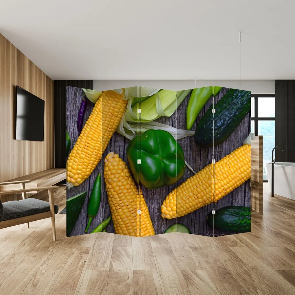 Parawan - Warzywa (210x170 cm)