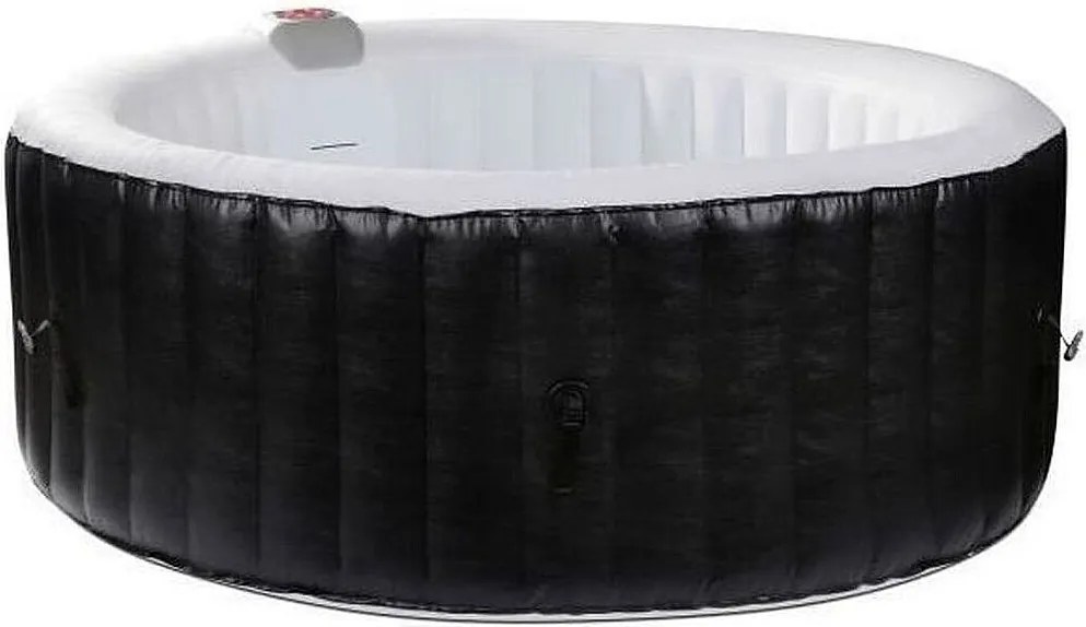 SUNSPA Okrągły Nadmuchiwany Basen z Hydromasażem dla 4 Osób z 130 Mikro Dyszami i Chromoterapią