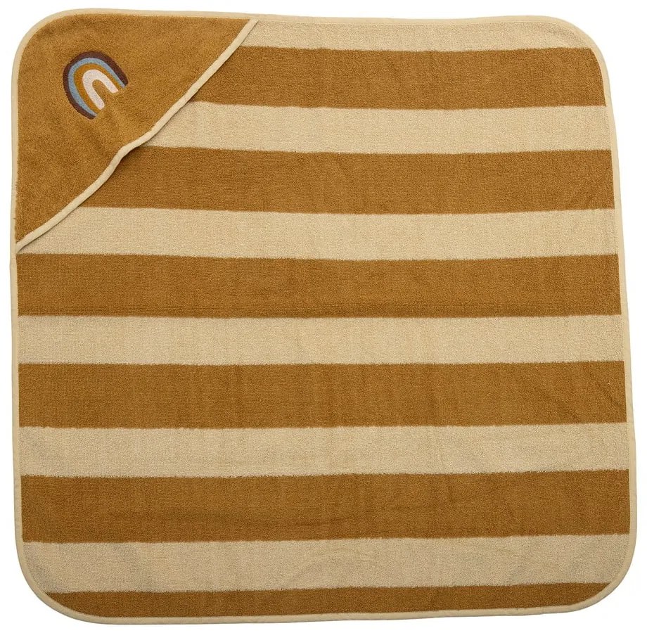 Ręcznik dziecięcy w kolorze ochry i beżu 78x78 cm Agnes – Bloomingville Mini