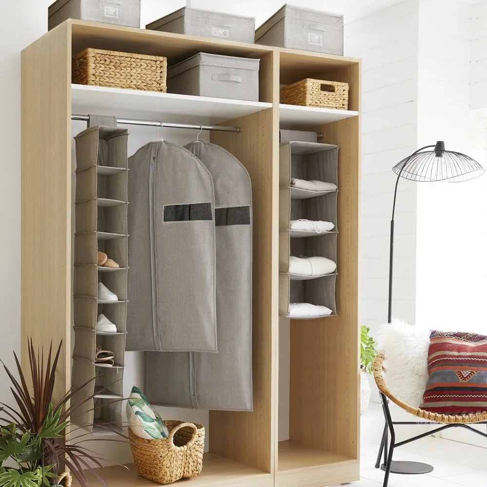 Wiszący tekstylny organizer do szafy Oxford – Compactor